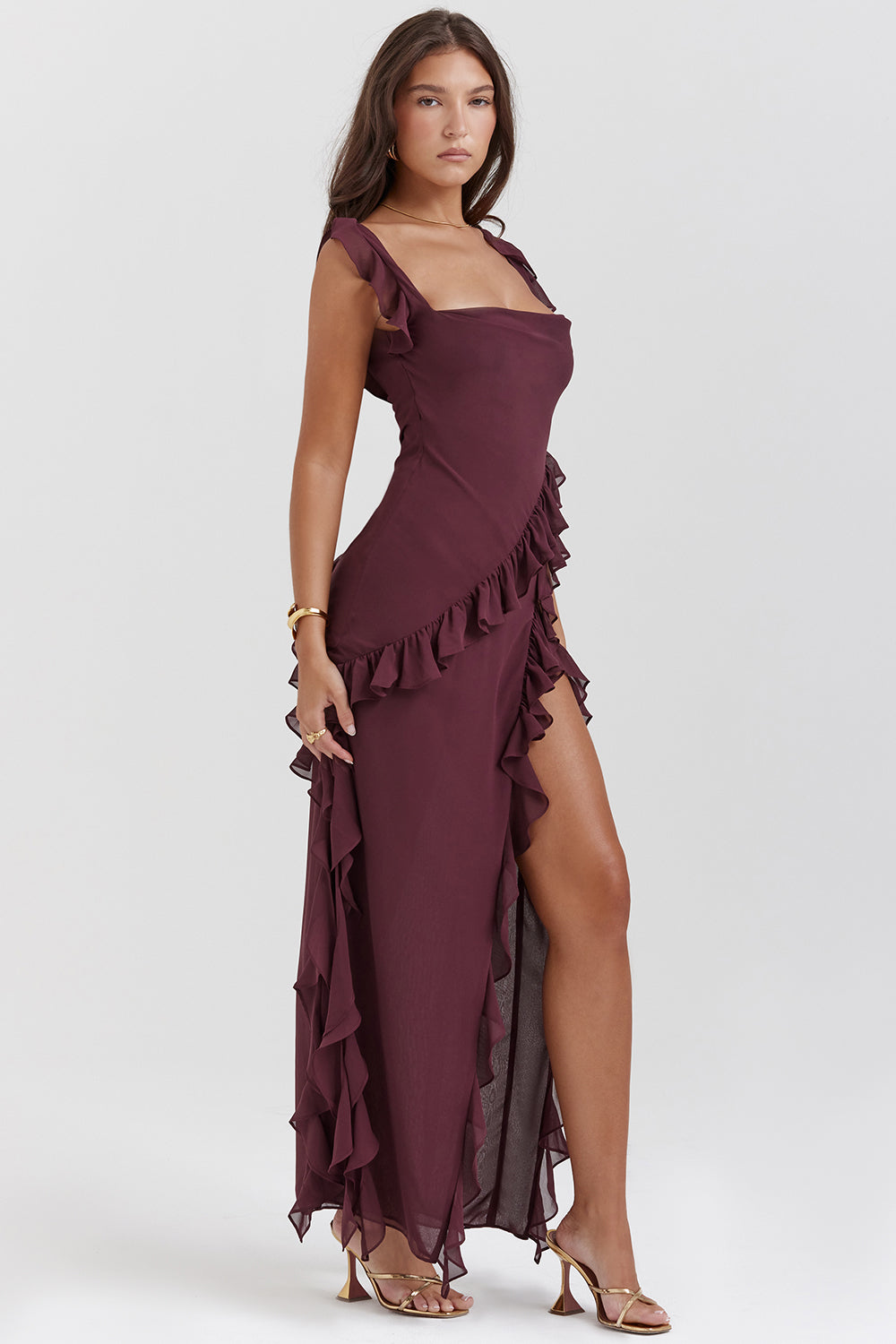 Arianna - Ruffled Maxi Dress
