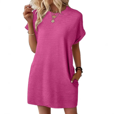 Addison™ – Casual Minimalist Round Neck Summer Dress