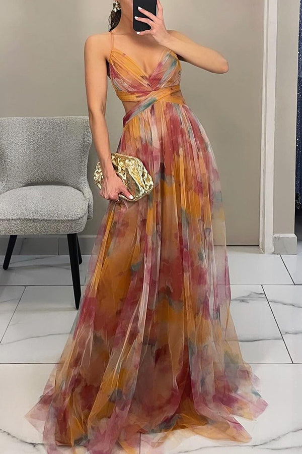 Esme – Elegant Flowing Printed Dress