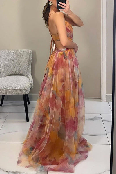 Esme – Elegant Flowing Printed Dress