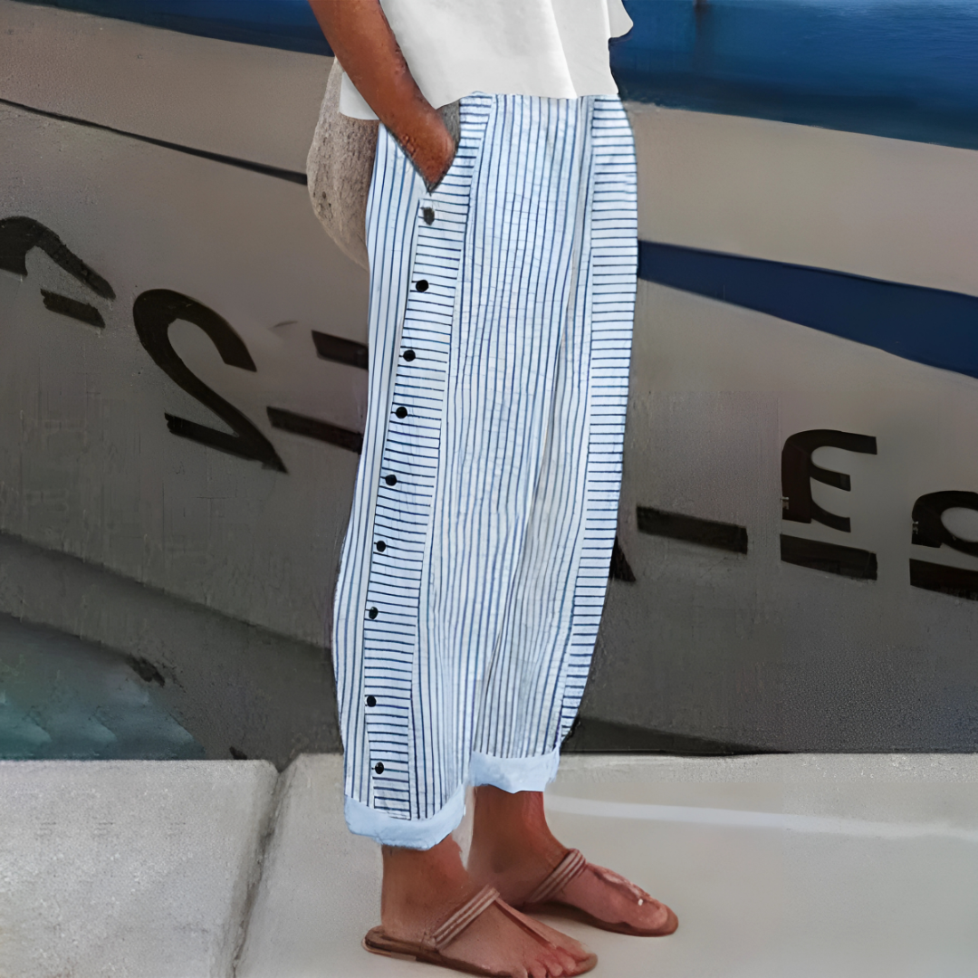 Tehao - Striped Trousers