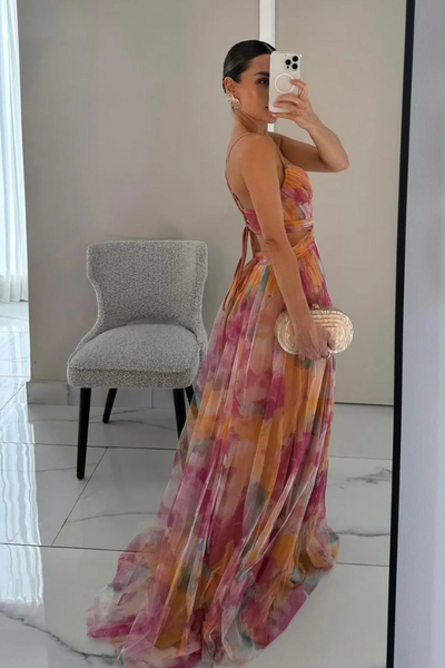 Esme – Elegant Flowing Printed Dress