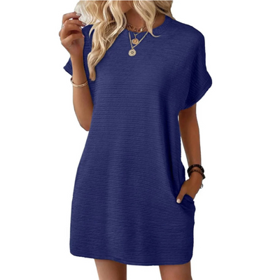 Addison™ – Casual Minimalist Round Neck Summer Dress