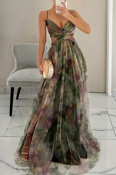 Esme – Elegant Flowing Printed Dress