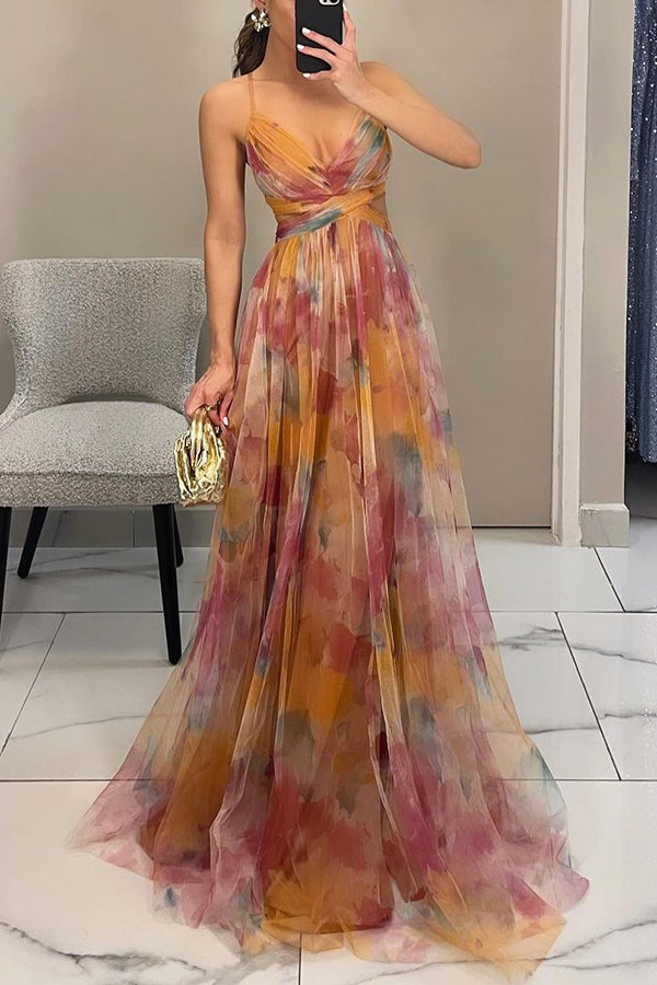 Esme – Elegant Flowing Printed Dress