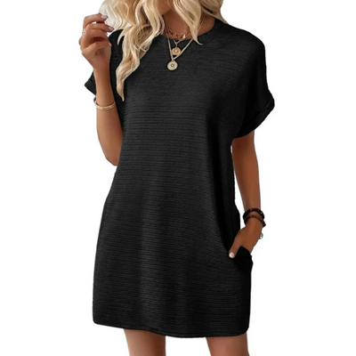 Addison™ – Casual Minimalist Round Neck Summer Dress