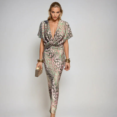 Isabeau – Elegant Silk Maxi Dress