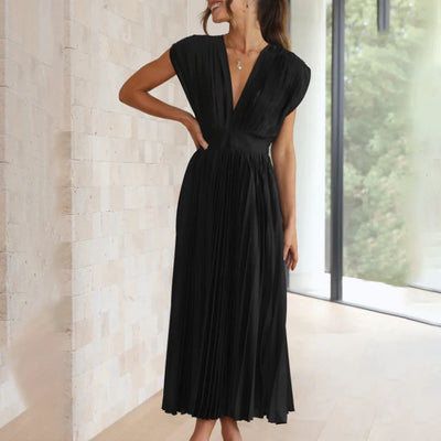 Rhea – Elegant Printed Maxi Dress
