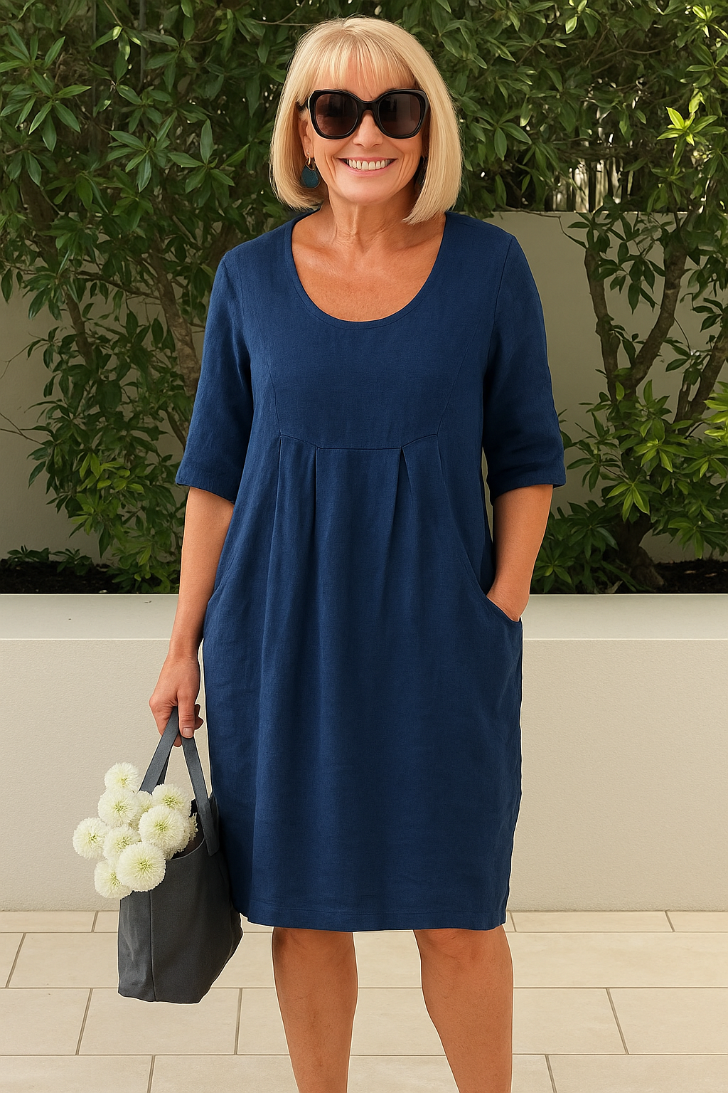 Amber® | Everyday Linen Pocket Dress