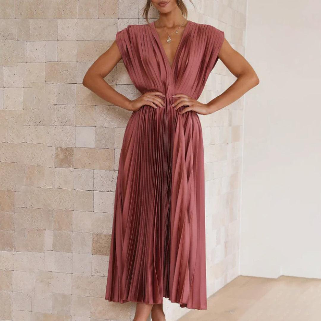 Rhea – Elegant Printed Maxi Dress