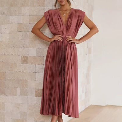 Rhea – Elegant Printed Maxi Dress