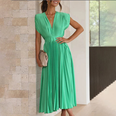 Rhea – Elegant Printed Maxi Dress