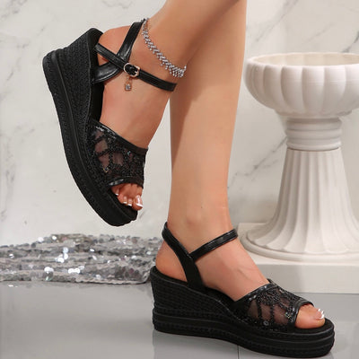 Cara - Regular Wedge Chunky Sandals