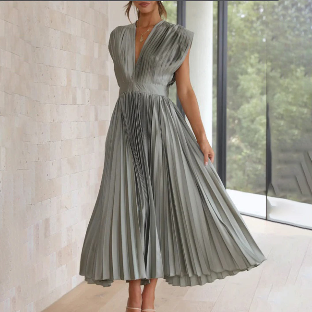 Rhea – Elegant Printed Maxi Dress