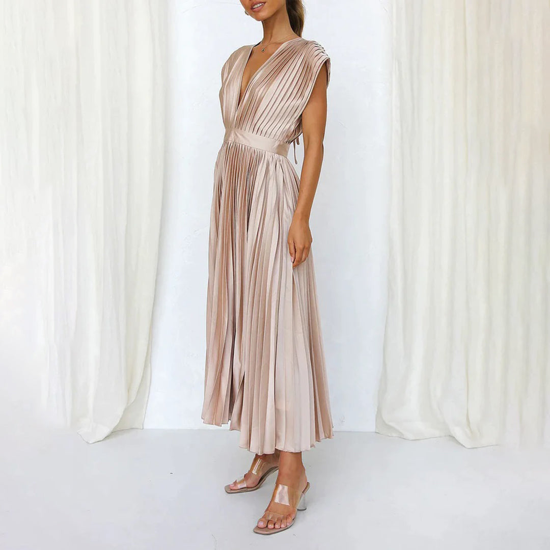 Rhea – Elegant Printed Maxi Dress