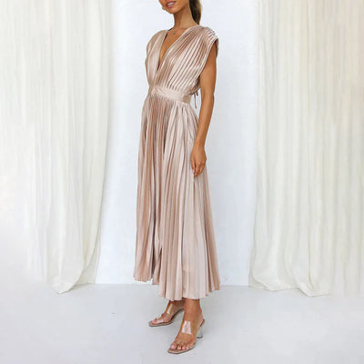 Rhea – Elegant Printed Maxi Dress