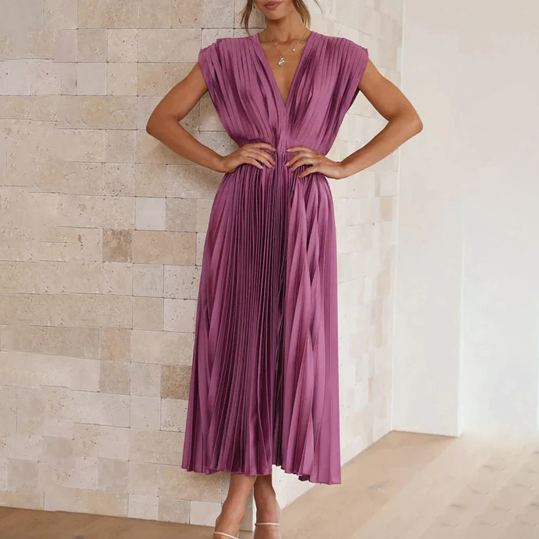 Rhea – Elegant Printed Maxi Dress