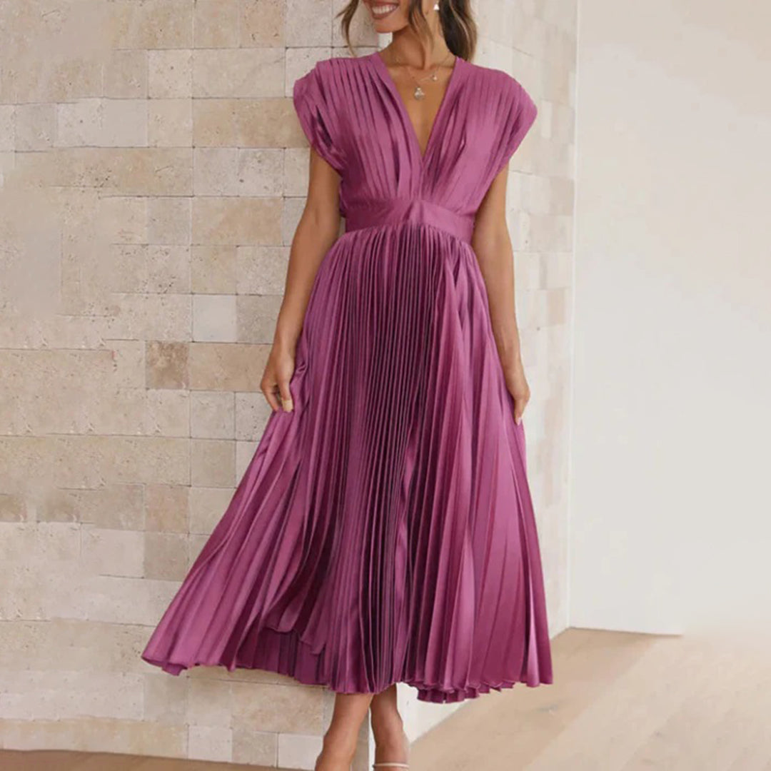 Rhea – Elegant Printed Maxi Dress