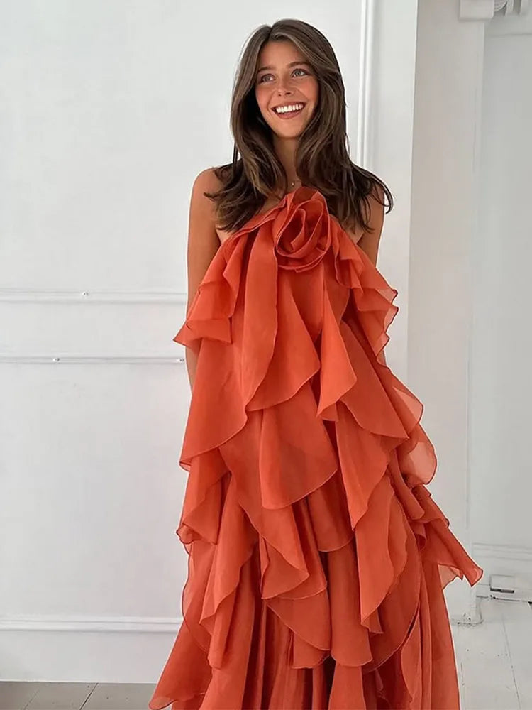 Eliza – Multi-Layered Floral Dress for Summer