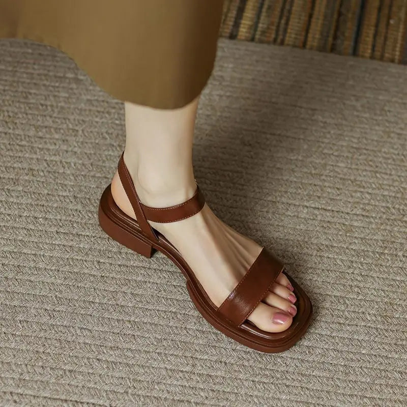 LINDSY | ELEGANT LEATHER SANDALS