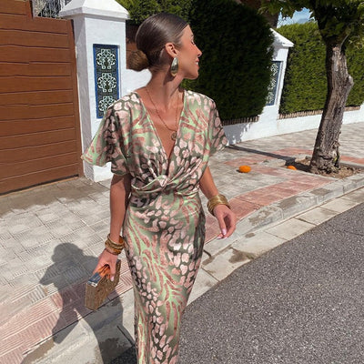 Isabeau – Elegant Silk Maxi Dress