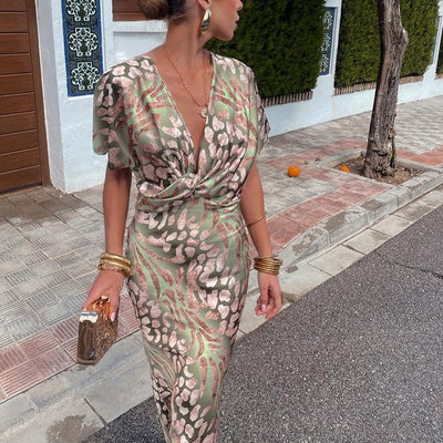 Isabeau – Elegant Silk Maxi Dress