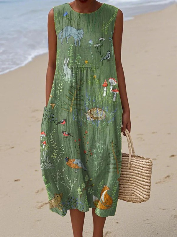 Lila - Casual Midi Dress for Everyday Wear