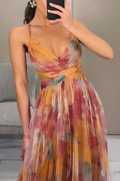 Esme – Elegant Flowing Printed Dress