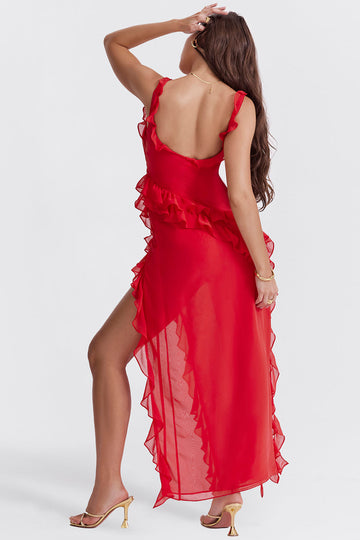 Arianna - Ruffled Maxi Dress