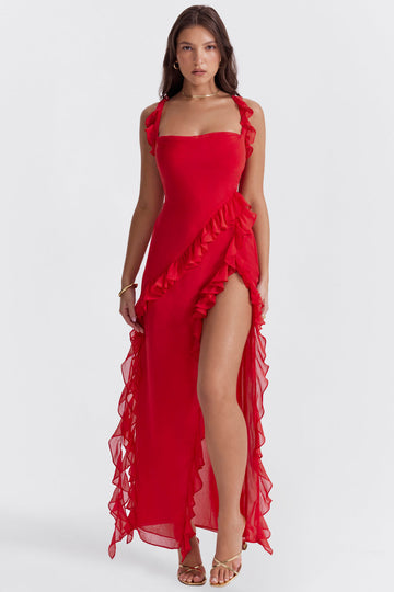 Arianna - Ruffled Maxi Dress
