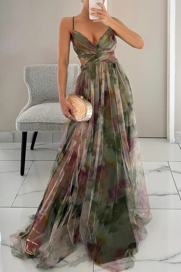 Esme – Elegant Flowing Printed Dress