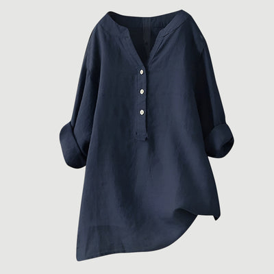 Ava™ - Airy and Comfortable Linen Shirt with Buttons