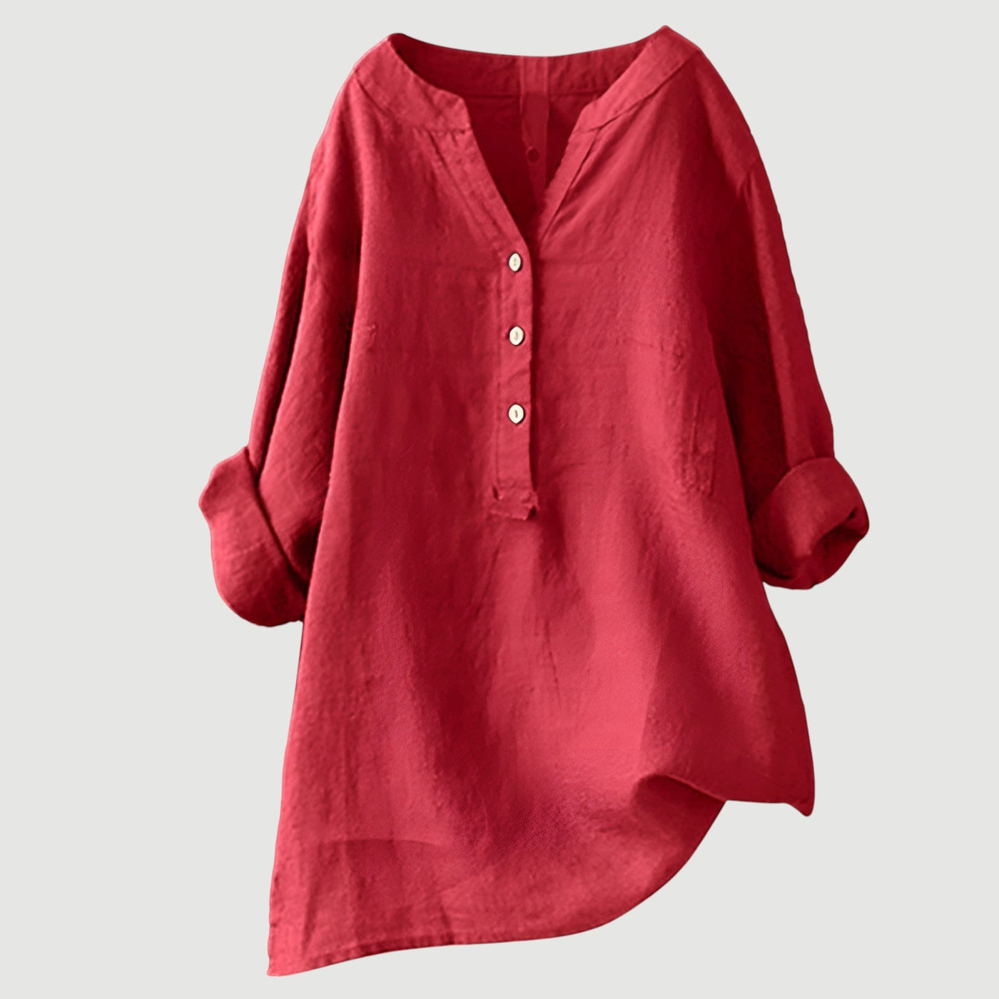 Ava™ - Airy and Comfortable Linen Shirt with Buttons