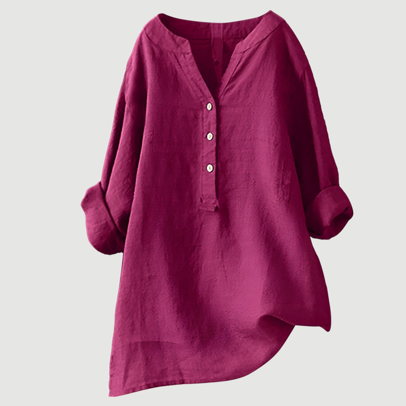 Ava™ - Airy and Comfortable Linen Shirt with Buttons