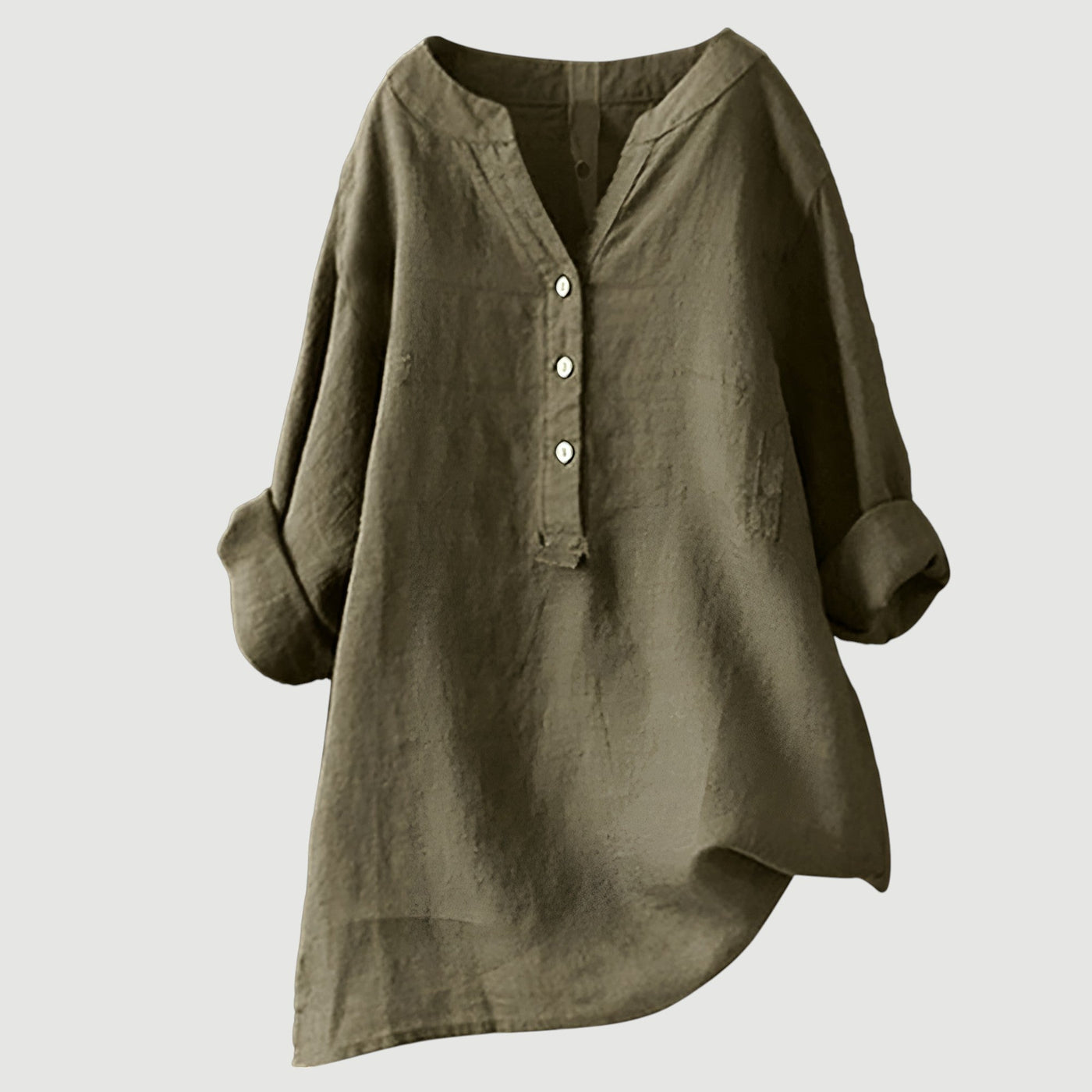 Ava™ - Airy and Comfortable Linen Shirt with Buttons