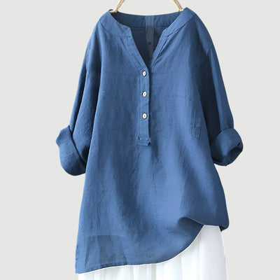 Ava™ - Airy and Comfortable Linen Shirt with Buttons