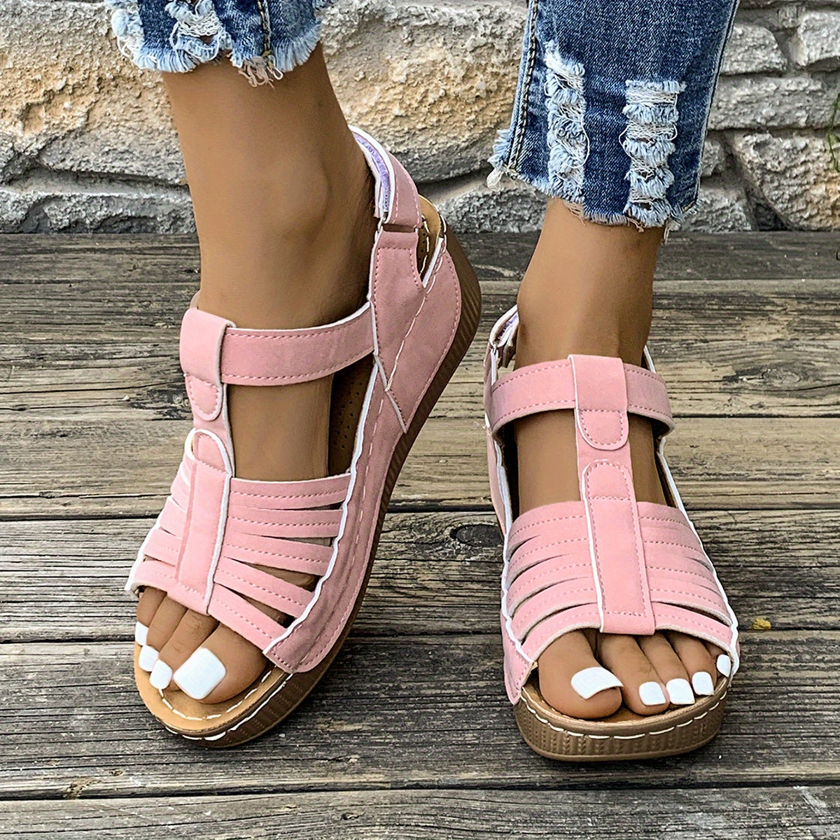 Amelia™ - Comfy Wedge Sandals