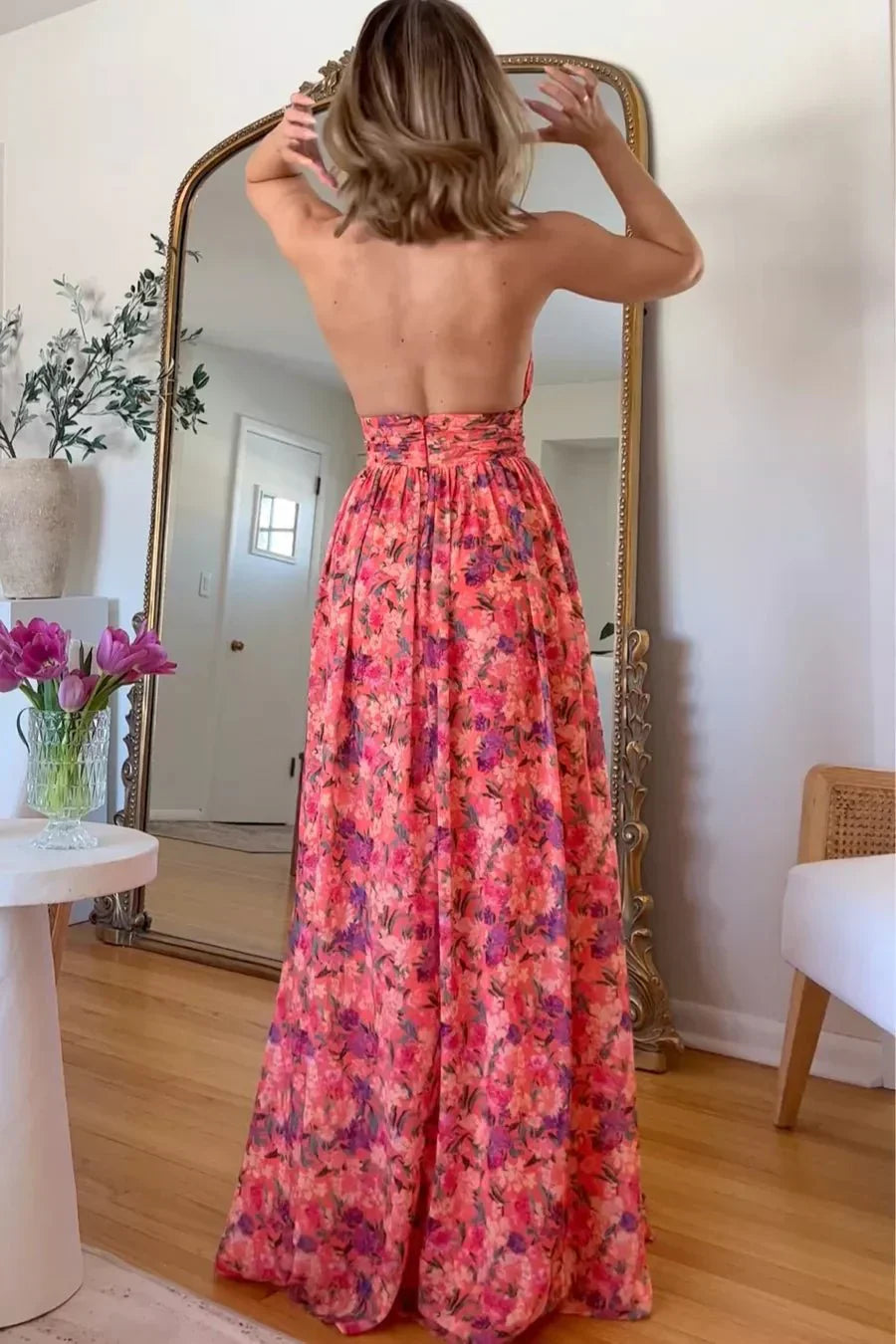 Isa Luna - Long Floral Maxi Dress