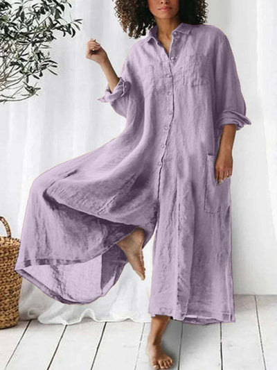 Maja - Serenity Playsuit in Linen