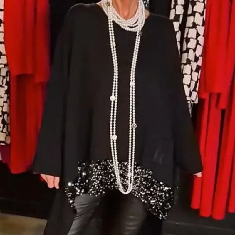 Leah – Chic Feminine Blouse with an Edge