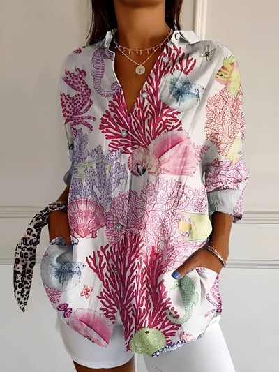 Amara - Airy Blouse with Floral Pattern